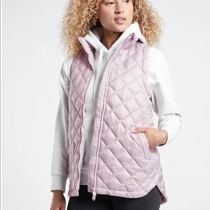 Athleta Light Pink Quilted Vest